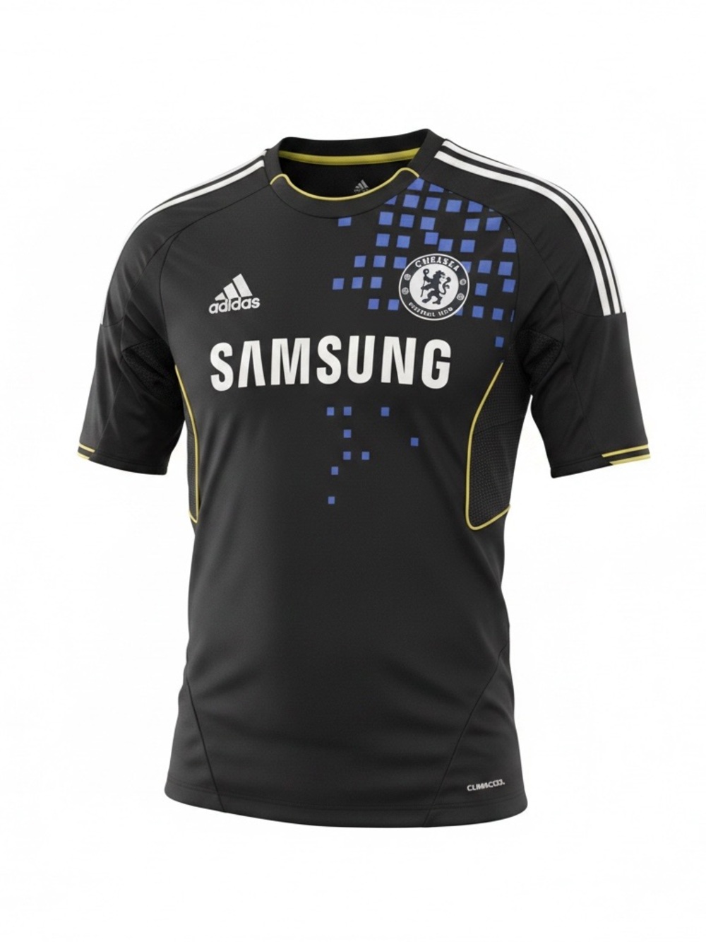 adidas Black Chelsea Samsung Men's Traininv Soccer Jersey/Kit 2011-12